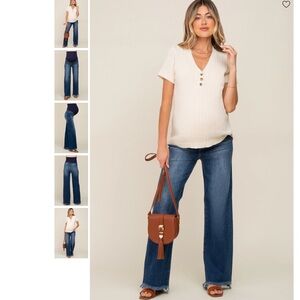 PinkBlush Women's MATERNITY Jeans- Blue Jeans